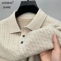 Herbst männer Gestrickte Pullover Pullover Zopf Woolen Taste Pullover Schlank V-ausschnitt Langarm Oberbekleidung Winter Warme Schwergewicht Top