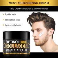 Retinol-Creme mit Kollagen Glättet Falten Strafft das Gesicht Aufhellt das Gesicht Porenverfeinernde Feuchtigkeitscreme Geeignet für Empfindliche Haut