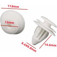 100Pcs Auto Door Trim Panel Retainer Plastic Retaining Clips Car Rivet Auto Fastener And Clip 90467-10161 D02