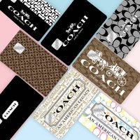 C-Coach B-Brand LOGO Diy Credit Debit Card Sticker Party Sticker Decoration Waterproof Small Chip Card Skin Sticker