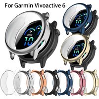 Protective Watch Case for Garmin Vivoactive 5/6 Screen Protector Full Cover Cases TPU Soft Anti-scratch Shell Smart Accessories