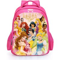 Pink Princess Orthopedic Primary School Bags for Girls Grades 1-3-6 Children's Backpack Capacity Kids Rucksack Mochila
