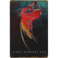 Final Fantasy VIII Metal Tin Sign Poster 8”×12” Painting Sign Funny Wall Vintage Art Decor Retro Plaque For Home Bar Pub Club Ca