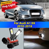 2Pcs 6000K Auto Fog Lights 20000LM CSP LED Car Fog Lamp Bulbs For Audi A1 8X 2010-2018 2011 2012 2013 2014 2015 2016