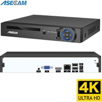 ASECAM 16CH 32CH 4K NVR Video Recorder AI Face Motion Detection Onvif H.265 8MP IP Camera CCTV System P2P Network Xmeye
