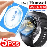 1-5Pcs Easy to Install Tempered Glasss for Huawei Watch GT6 41mm/46mm HD Anti-scratch Screen Protector for Huawei Watch GT6 Pro
