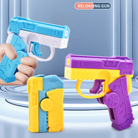 Transforming Fidget Spinner Gun Funny Fidget Toys Automatic Reloading Mini Gun Toy Office Adult Stress Relief Toys Creative Gift