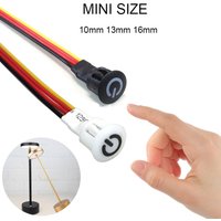 Touch Dimmer Switch(10/13/16mm)DC3-24V Touch Control Panel Light Switch with Adjustable Brightness for LED Cabinets/Wall Lights