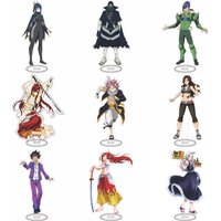 Anime FAIRY TAIL Acrylic Stand Action Figure Stand Natsu Toy PVC Fairy Tail Desktop Figure Standing Sign Model Gift