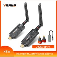 200M Wireless Hdmi Video Transmitter and Receiver 5G Mini Extender TV Stick for Conference, Office, Projector and Home Camera