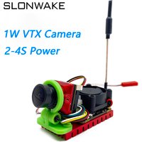 New mini 5.8G 48CH VTX 1000mW adjustable VTX Transmitter Camera CMOS 1500TVL B19 need 2-4S Power use for FPV RC Playing Parts