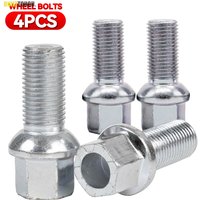 4 pieces Car Wheel Bolts WHT002437 28mm length Silver Car Accessories For VW Volkswagen Arteon 2017 Beetle Audi A3 A4 A5 A6 A8