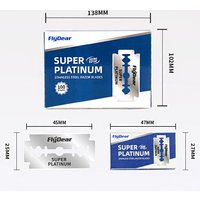 100/10PCS multifunctional manual double-sided razors, suitable for facial hair styling, eyebrow trimming, and hair cutting