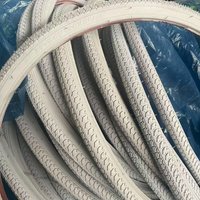 White Thickened Bicycle Outer Tire 24 26 Inch 2125 Car Tire 24X138 Bicycle Tire Road Bike Outer Tire without Brand Registration
