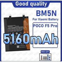BM5N Large capacity 5160mAh Battery For Xiaomi POCO F5 Pro Batteries New High Quanlity+Free Tools