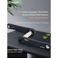 AliExpress NONE HUDUD CRK09 Ultra-Light Carbon Crankset | 24mm Ti Spindle 277G | EASTON | DUB