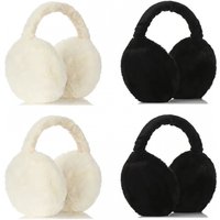AliExpress 1/2/4pcs Outdoor cold protection earmuffs ear cover soft plush ear warmer winter warm for women men fashion solid color earflap