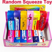 Cartoon Butter Stick Squishy Toy Slow Rising Squeeze Toy Butter Bar Brick Squishy Fidget Toy Anti Stress Release Hand Relax Gift