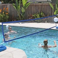 Swimming Pool Volleyball Net Portable Water Volleyball Game Toy Adjustable Sport Equipment Convenient for Tennis Beach Party