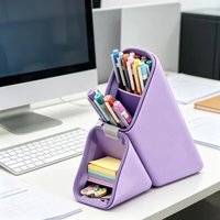 Pen Cup Shockproof Durable Storage Pencil Holder For Desktop School Stationery Organizer Accessories Large Capacity Storage Cup