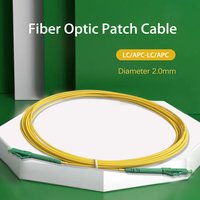 1.5M/3M/5M Fiber Optic Internet Cable LC/APC-LC/APC Single Mode G657A2 2.0mm LSZH Indoor FTTH Fiber Optic Extension Cable