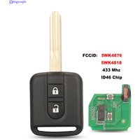 jingyuqin 5WK4876/818 Car Key For Renault Maxity Nissan Qashqai Elgrand X-TRAIL Navara Micra K12 Note Cabster NV200 Pathfinder
