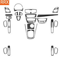 For Renault Fluence Megane 3 RS 2009-2017 Real Carbon Fiber Stickers Central radio AC/CD Shift Door Panel Car Trim Accessories