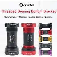 RIRO Fahrrad Keramik Tretlager BB68/BB92 68/73 MM Gewinde BB MTB Abgedichtete Lager Rennrad 1,37/24mm Welle Universal Teile