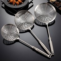 Stainless Steel Frying Strainer French Fries Spoon,Colander,Fryer Scoop Sieve,Multipurpose Practical Strainer Kitchen Supplies