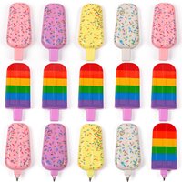 5/30Pcs Fun 5cm Cute Ice Cream Pen for Birthday Party Wedding Carnival Gift Pinata Gift Bag Treasure Box Filler School Prizes
