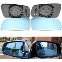 Car Side Heated Rearview Mirror Glass left & right White&Blue for vw Golf 4 JETTA MK4 Passat B5 Bora 1J1857521 1J1857522
