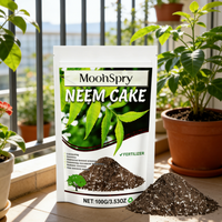 MoonSpry Neem Cake Fertilizer Root Rot Prevention Aeration Soil Loosening Water Retention Rapid Rooting Soil Conditioner 100g