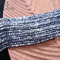 TJ Natural 2.5mm Cube Teraherz Gemstone Beads Small Tiny Loose Faceted Stone Beads for Jewelry Keychain Bracelet Making DIY