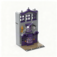 402pcs MOC Diagon Alley Extension Madam Malkins Harry Model Building Blocks Construction Christmas Gift DIY Toy Creative Idea