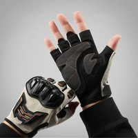 AliExpress NONE Summer Motorcycle Half Finger Gloves Outdoor Cycling Breathable Glove Motorbike Drop-Resistant Gloves