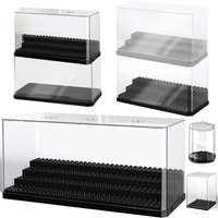 Building block doll exclusive display box transparent dust cover small particles large capacity storage display.