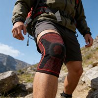 Knee Pads Strap Patella Medial Support Meniscus Silicone Compression Protection Sport Knee Braces Basketball Running Prot