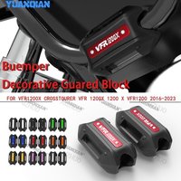25mm Crash Bar Bumper Engine Guard Protection Decorative Block For Honda VFR1200X Crosstourer VFR 1200X 1200 X VFR1200 2016-2023
