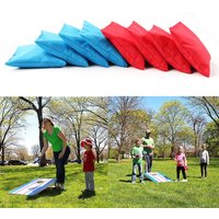 8PCS Cornhole Bean Bags Set Corn Filled Cornhole Cloth Bags Training Equipment For Outdoors Cornhole Game Supplies Kids Toy