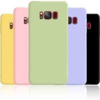Candy Color Liquid Silicone Soft Phone Case For Samsung Galaxy S8 S9 S10 S10e S20 fe Note 8 9 10 Plus Note 20 Ultra Cover Coque