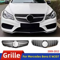 Front Mask Grid Bumper Grille Grill Exterior Parts For Mercedes Benz E Coupe W207 C207 A207 2009-2012 E200 E260 GT Diamond Style