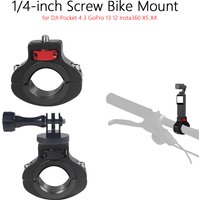 AliExpress ERIKOLE 1/4-inch Screw Aluminum Bicycle Mount Motorcycle Handlebar Holder for DJI Osmo Pocket 4 3 GoPro 13 12 11 10 Insta360 X5 X4 X3