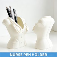 Doctor Nurse Theme Pen Holder, Creative Nurse Shaped Desktop Ornament, Multifunctional Desktop Storage Container