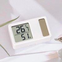 69HF Solar Powered Thermometers Mini High Accuracy Digital Temperature Humidity Measurement Meter Gauge Professional