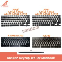 Laptop Russian Keycaps Keys For A1932 A1466 A1502 A1398 A1706 A1708 A2337 A2338 A2141 A2681 A2442 A2780 A2941 Keyboard Repair