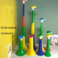 Telescopic Cheer Horn Random Color, Plastic Collapsible Fan Horn for Sports Match Cheering