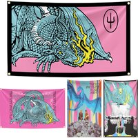 90x150cm Twenty One Pilots Scaled And Icy Rock Flag Tapestry Polyester Printing Modern Music Art Banner Vintage Decoration