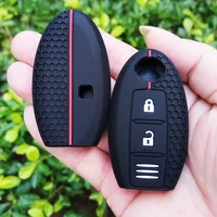 Silicone Car Remote Key Case for Nissan Qashqai Pulsar March 370Z Micra Juke Note Tiida Wingroad NV200 Leaf Cube Fob Shell Cover