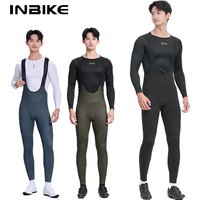 AliExpress INBIKE Thermal Fleece Cycling Bib Pants for Men Windproof Winter Cycling Bibs Padded with Pockets Bicycle Pants Biking Clothing