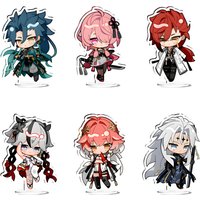 New Hot Game Wuthering Waves LINGYANG Jiyan Yangyang Acrylic Stand Figure Display Cosplay Charm Desktop Model Plate Ornament